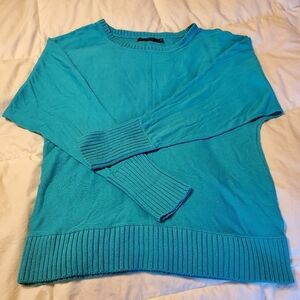 The Limited Boatneck Dolman Sweater Caribbean Green